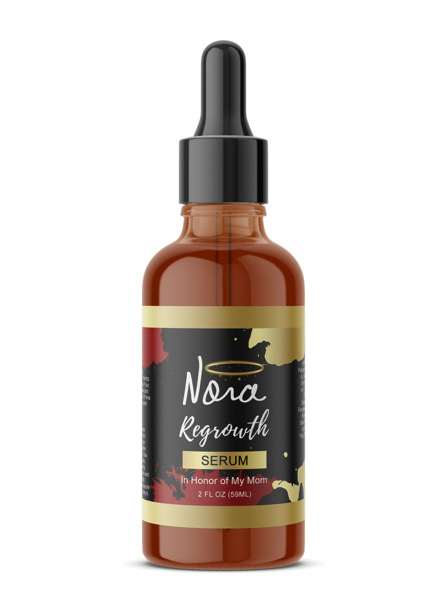 Nora Regrowth serum infused with over 25 essential oils. Helps with hair growth, edges and dry scalp. See Results in 7-14 days. Order yours today at www.theknstore.com to grow your hair and edges.