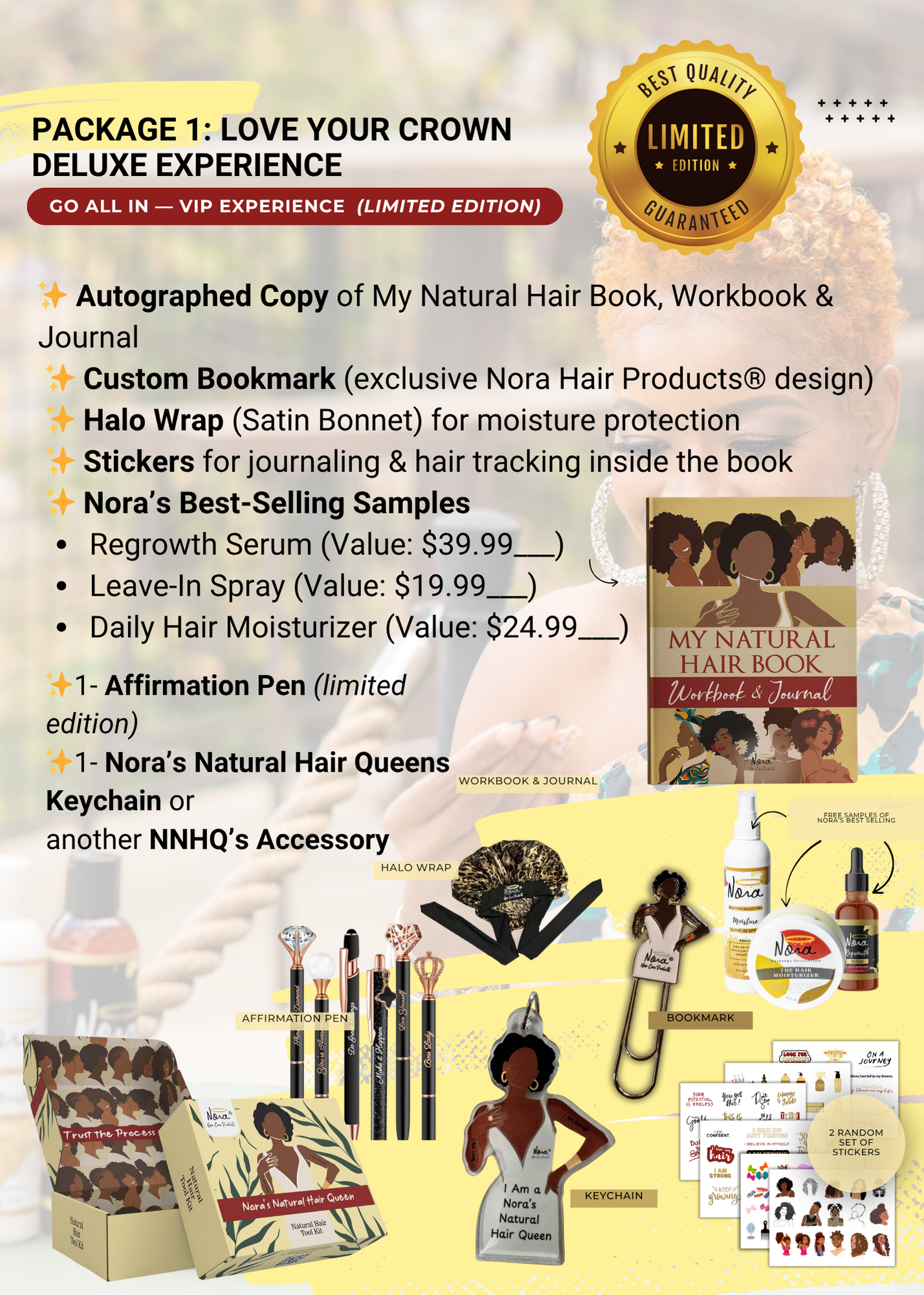 My Natural Hair Book, Workbook & Journal–Your Complete Guide to Healthy, Thriving Hair