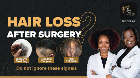 Hair loss as a health signal explained by certified trichologists discussing fibroids, weight loss surgery, and holistic hair restoration.